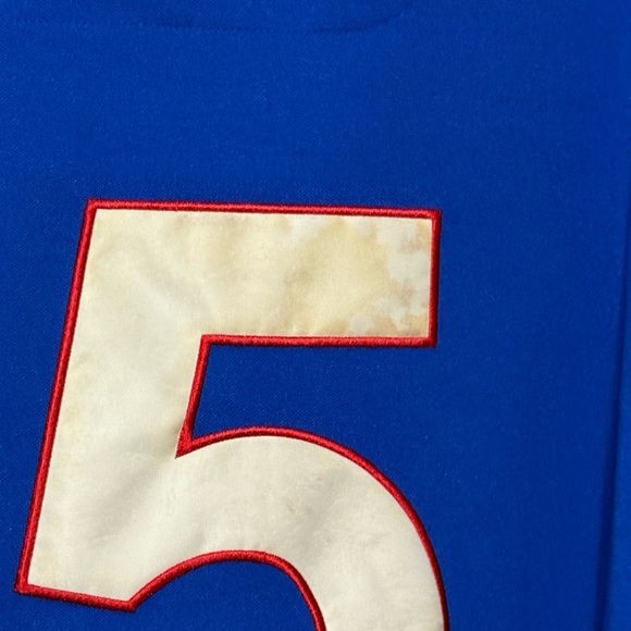 Vintage Philadelphia Phillies Jersey Raw Blue Team Apparel  3XL - Picture 6 of 7